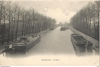 CPA Aubervilliers Le Canal Péniche