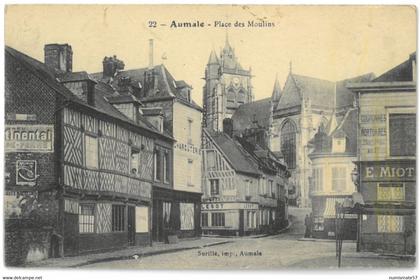 CPA AUMALE - Place des Moulins - Ed. Surille , Aumale n°22