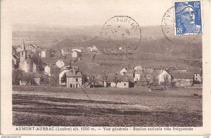 CPA Aumont-Aubrac vue générale Station estivale très fréquentée