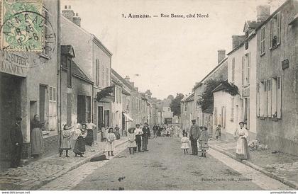 28 - EURE ET LOIR - AUNEAU - rue basse - animation - superbe - 10600