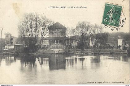 CPA Auvers-sur-Oise L'Oise Le Casino