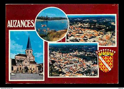 23 - Auzances - Multivues - Blasons - Automobiles - CPM - Voir Scans Recto-Verso