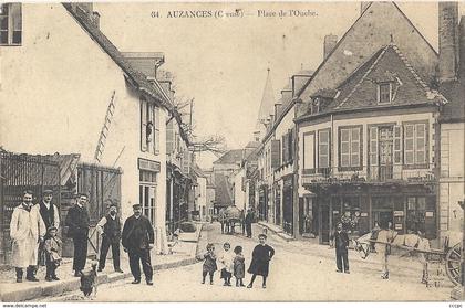 CPA Auzances Place de l'Ouche