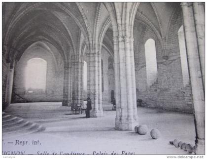 CPA =>AVIGNON SALLE DE L'AUDIENCE LE PALAIS DES PAPES =>Carte Postale>Europe > France > [84] Vaucluse > Autres Communes