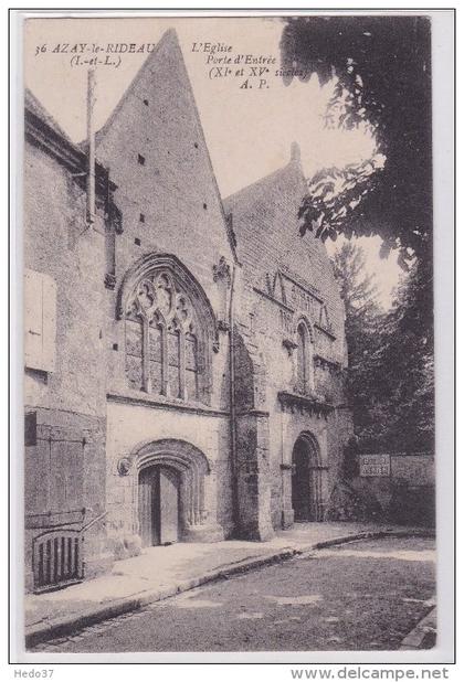 Azay-le-Rideau - L'Eglise Porte d'Entrée