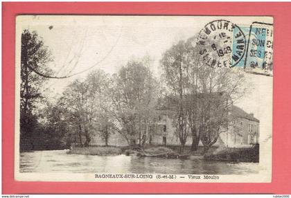 BAGNEAUX SUR LOING 1949 MOULIN CARTE EN BON ETAT