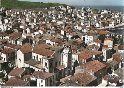 CPSM Banyuls-sur-Mer vue aérienne générale