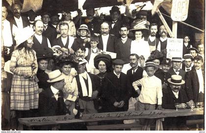 Carte PHOTO  Ancienne  de  BAR le DUC - Aviation à BAR le DUC le 15 Aout 1910