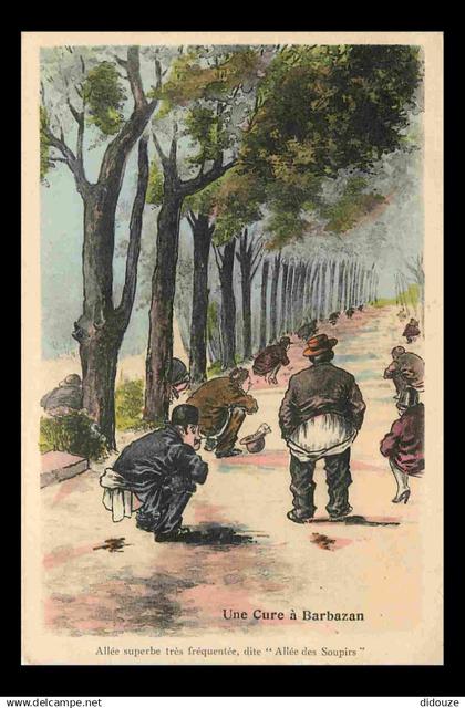 31 - Barbazan - Art illustration - Une Cure à Barbazan - Carte Humoristique - Humour - Colorisée - CPA - Voir Scans Rect