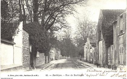 Carte POSTALE Ancienne de  BARBIZON - Rue de Barbizon