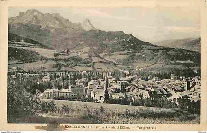 04 - Barcelonnette - Vue Générale - CPA - Voir Scans Recto-Verso