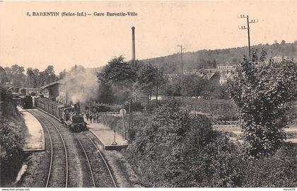 BARENTIN - Gare Barentin ville - train