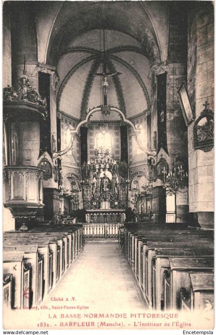 CPA Carte Postale France  Barfleur Intérieur de l'église  VM87951