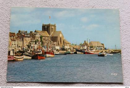 H402, Cpm, Barfleur, le port et l'église, Manche 50