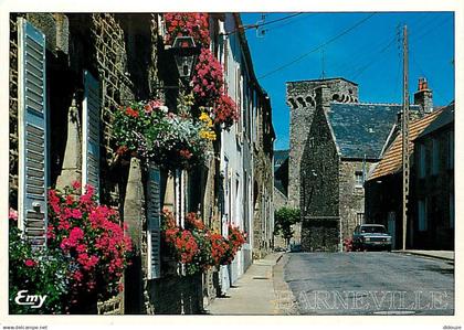 50 - Barneville - Carteret - Barneville bourg : les façades fleuries - Fleurs - Automobiles - Carte Neuve - CPM - Voir S