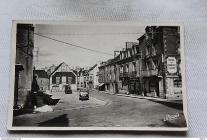 Cpsm 1954, Baud, place du marché, Morbihan 56