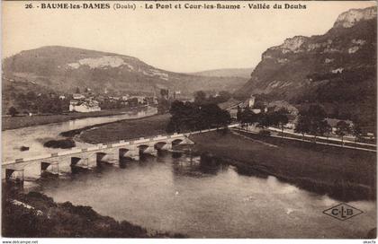 CPA BAUME-les-DAMES Le Pont et Coue-les-Baume - Vallee du Doubs (1116192)