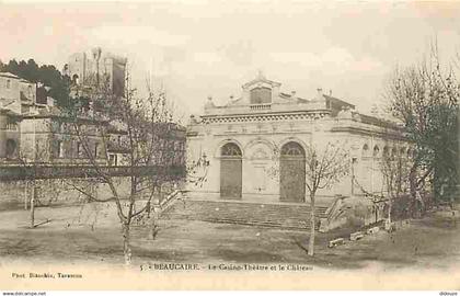 30 - Beaucaire - Le Casino-Théatre et le Château - CPA - Voir Scans Recto-Verso