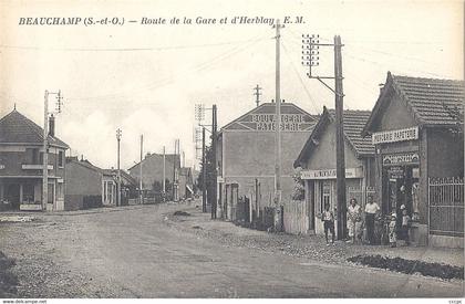 CPA Beauchamp Route de la Gare et d'Herblay