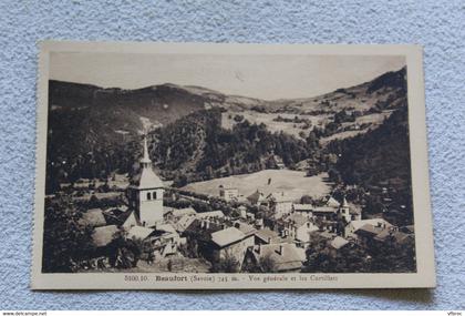 Beaufort, vue générale et les Curtillets, Savoie 73