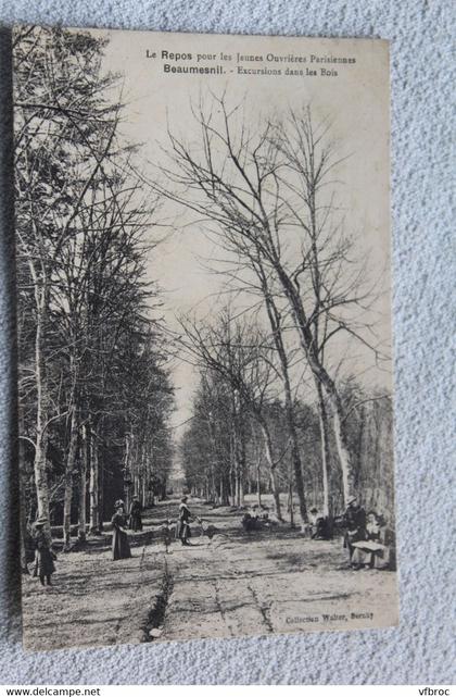 Cpa 1915, Beaumesnil, le repos pour les jeunes ouvrières Parisiennes, Eure 27