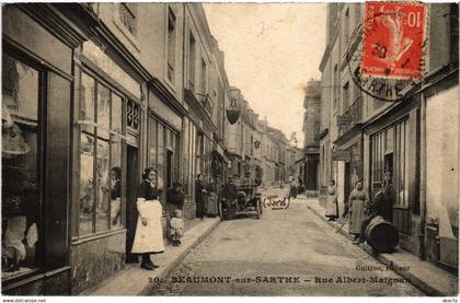 CPA Beaumont-sur-Sarthe Rue Albert maignan (1391816)