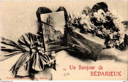 CPA Un Bonjour de BEDARIEUX (518749)