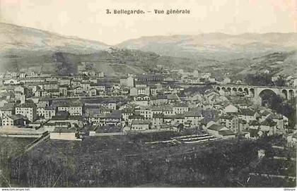 01 - Bellegarde sur Valserine - Vue Générale - Oblitération ronde de 1908 - Etat pli visible - Correspondance - CPA - Vo