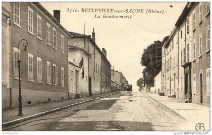 CPA 69 BELLEVILLE SUR SAONE LA GENDARMERIE 1925