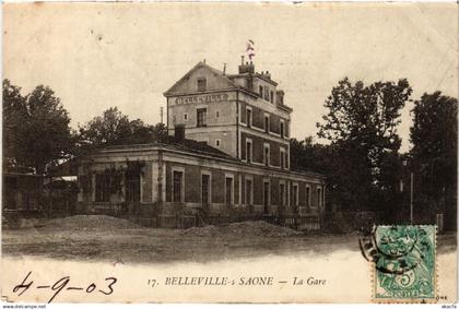 CPA AK BELLEVILLE-sur-SAONE - La Gare (451126)