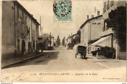 CPA Belleville-sur-Saone - Quartier de la Gare (1036573)