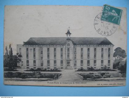 CPA - Future Ecole écclésiastique de Bergerac     Voyagé