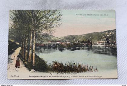 Cpa 1914, Besançon, le Doubs à Port Douvot, Doubs 25