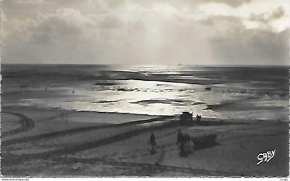 CPSM Blainville-sur-Mer Coucher de Soleil sur le Sénnéquet