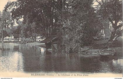 89 YONNE Le Chateau et la pièce d'eau de BLENEAU