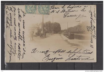 93 - Bondy - Le canal - Peniche - Carte Photo