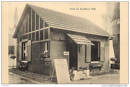 - depts div-ref LL151- gironde - bordeaux - foire de bordeaux 1933 - pavillon expo c.m.b.a - blois - loir et cher -