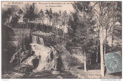 cp , 22 , BOSMÉLÉAC , Barrage , La Chute d'Eau