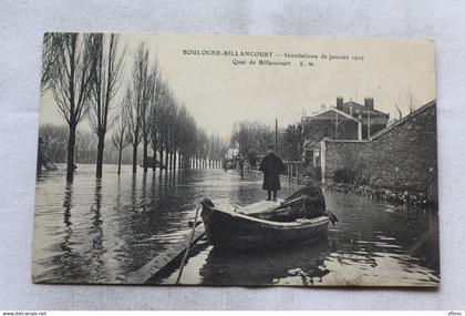 Boulogne Billancourt, inondations de janvier 1910, quai de Billancourt, Hauts de Seine 92