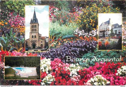 42 - Bourg Argental - Multivues - Fleurs - CPM - Voir Scans Recto-Verso