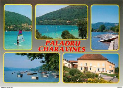 38 - Paladru Charavines - Le Lac de Paladru Charavines - Multivues - Planche à Voile - CPM - Carte Neuve - Voir Scans Re