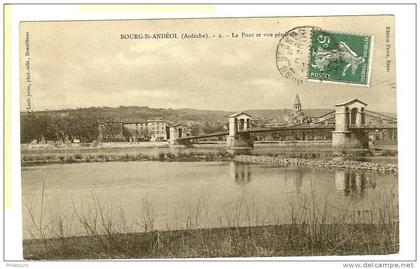 BOURG-SAINT-ANDEOL  -  Le Pont et Vue Générale