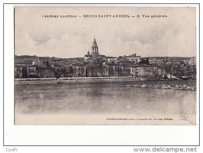 carte 1915 BOURG SAINT ANDEOL / VUE GENERALE