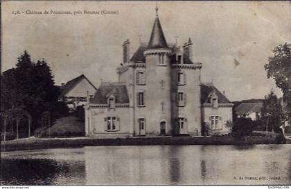 23 - Près Boussac - le château de Poinsouze - Voyagé - Dos divisé...