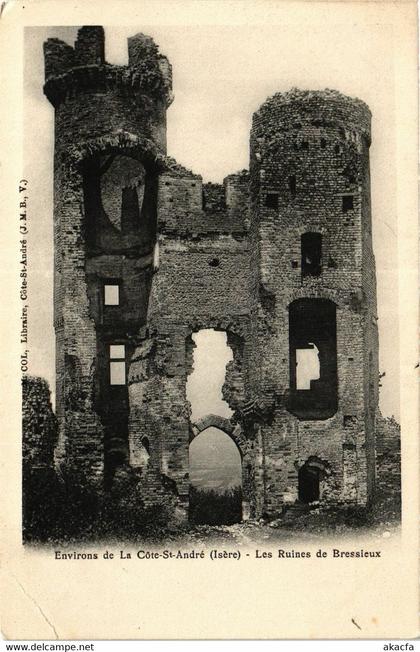 CPA Env. de LA COTE-St-ANDRÉ - Les Ruines de BRESSIEUX (433752)