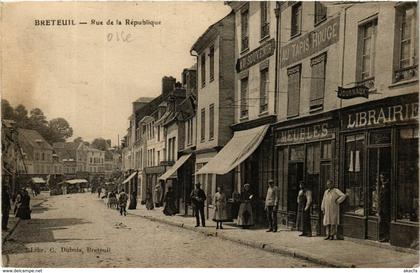 CPA BRETEUIL - Rue de la Republique (259686)