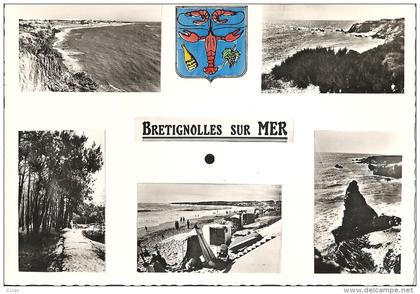 CPM Bretignolles-sur-Mer - vues multiples - Blason