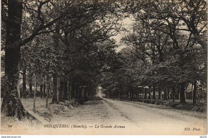 CPA BRICQUEBEC - La grande avenue (149220)