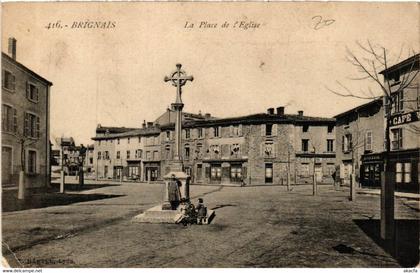 CPA AK BRIGNAIS Le Place de l'Église (444134)