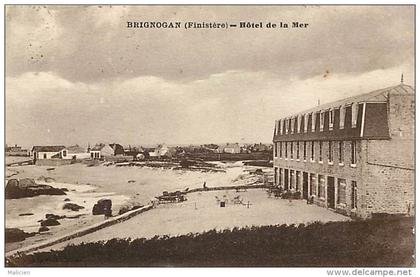 - finistere -ref -D86 -  brignogan plage - hotel de la mer  - carte bon etat -